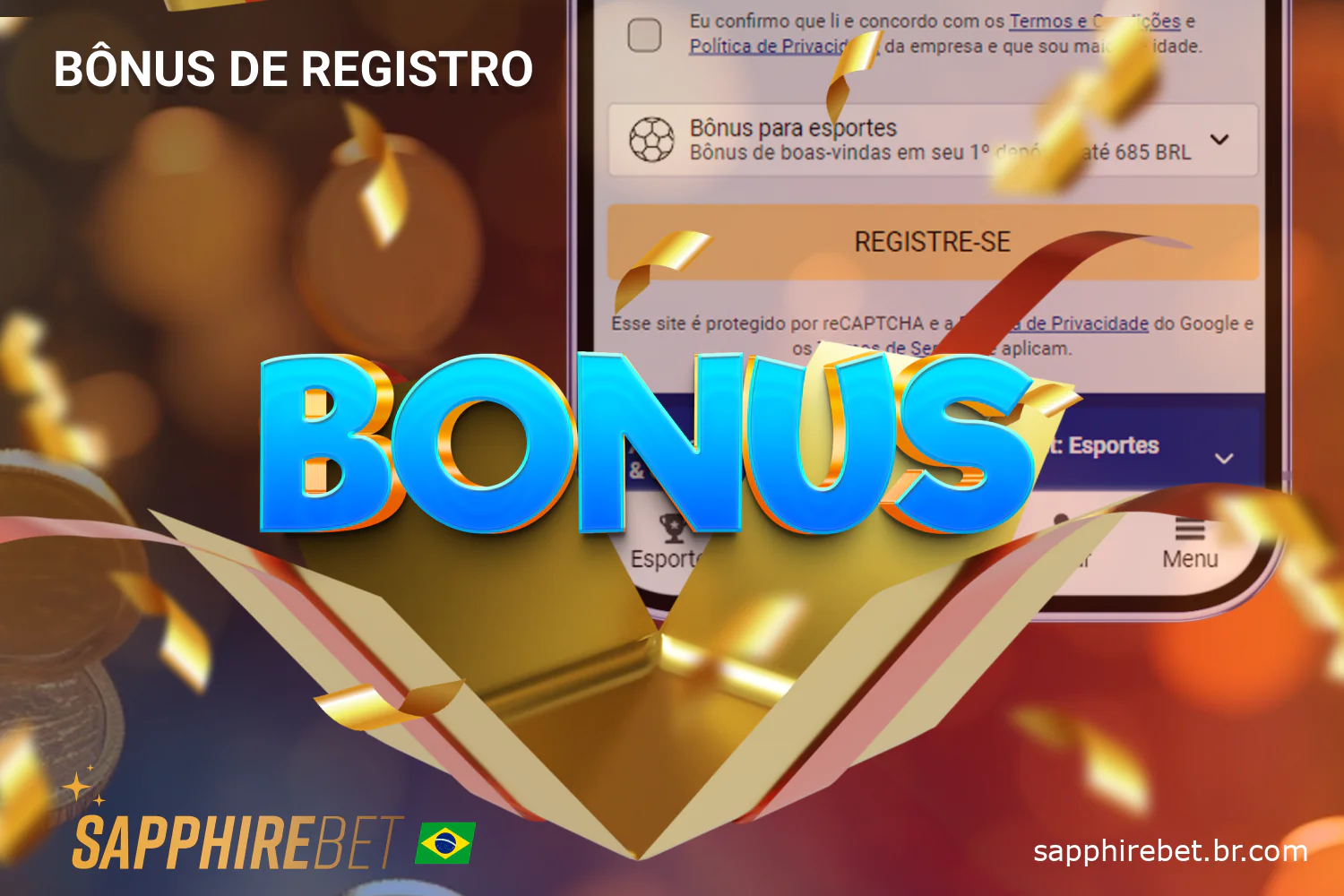 Os novos jogadores brasileiros recebem um dos bônus de Sapphirebet registro para jogos de cassino ou apostas esportivas