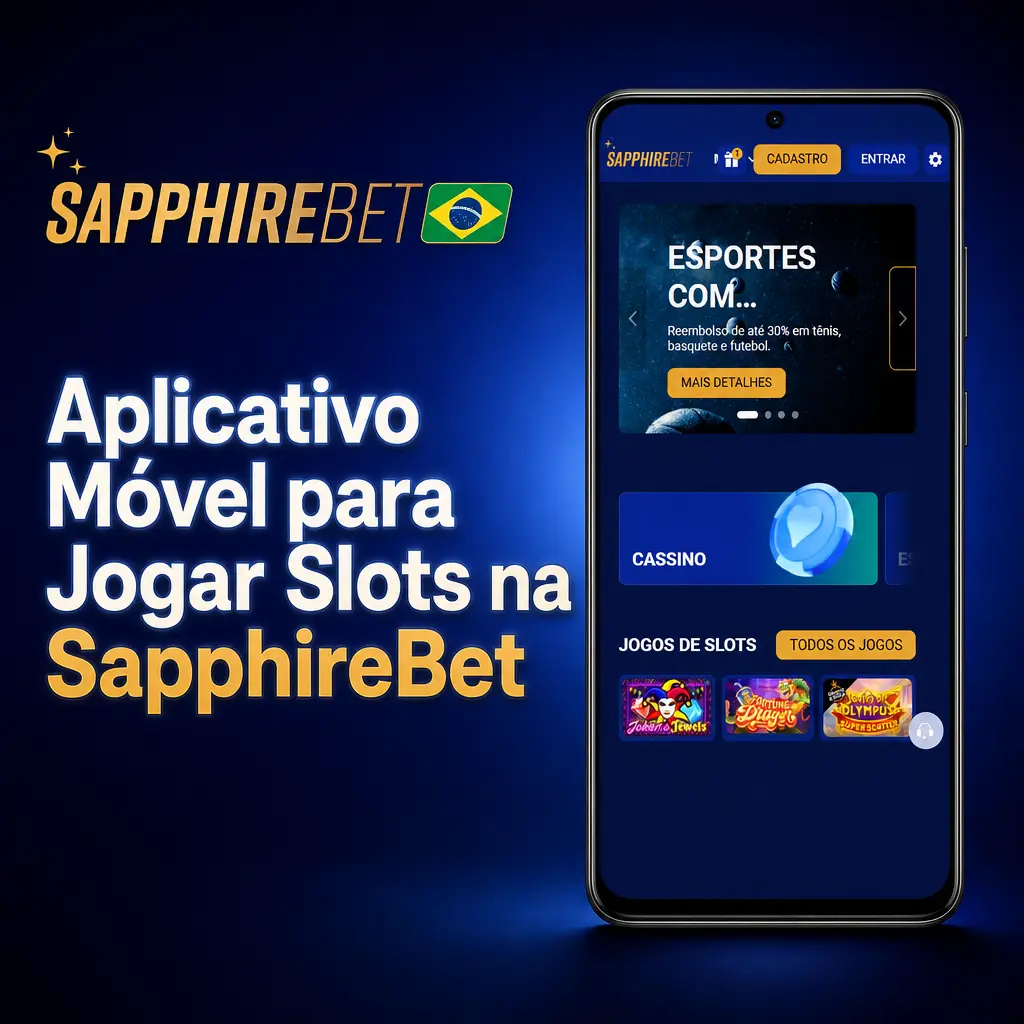 Aplicativo móvel SapphireBet para jogar slots