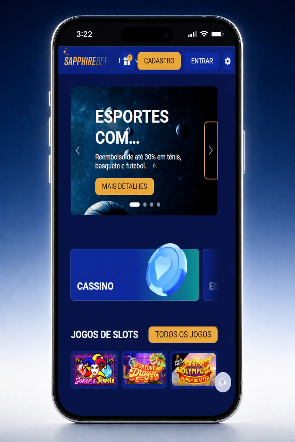 Guia passo a passo para apostas em futebol na SapphireBet, desde o cadastro até confirmar sua aposta
