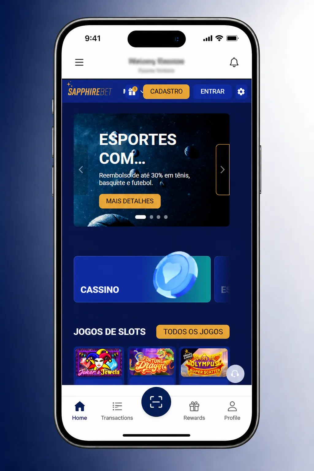 Passo a passo para começar a apostar em e-sports na SapphireBet com cadastro e depósito mínimo de 30 BRL