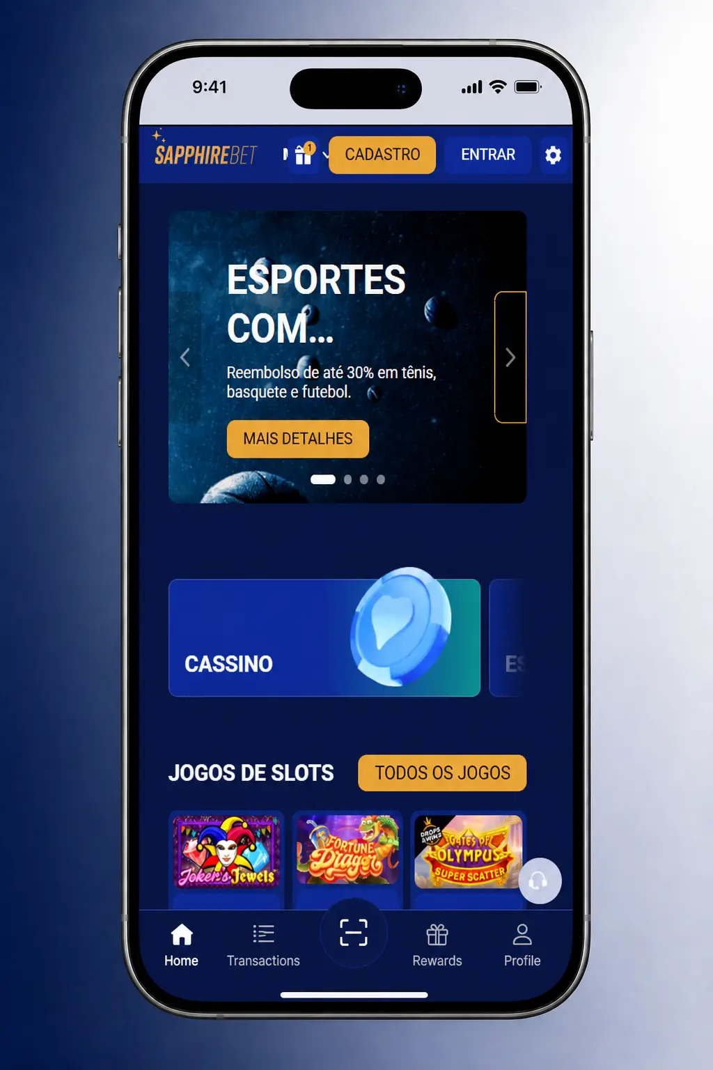 Passo a passo para começar a apostar em e-sports na SapphireBet com cadastro e depósito mínimo de 30 BRL