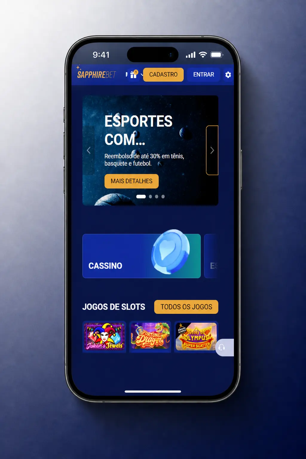 Guia passo a passo para começar a jogar no Cassino SapphireBet com cadastro, depósito e bônus