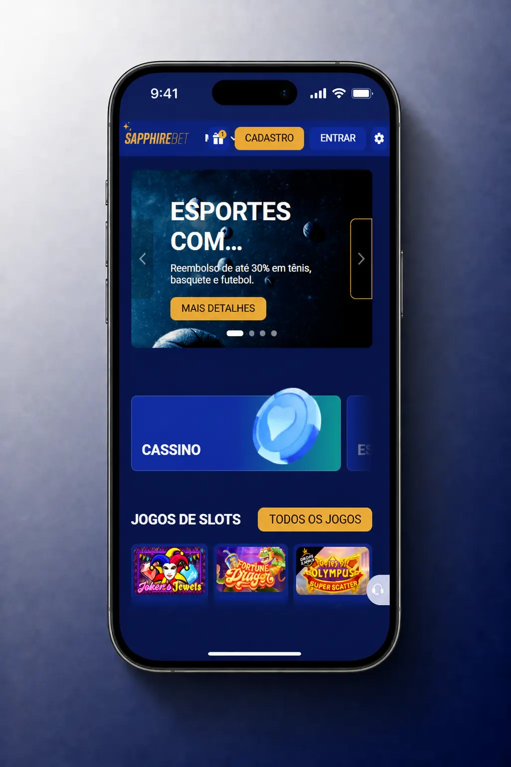 Passo a passo para começar a jogar no Cassino SapphireBet: cadastro, verificação e depósito