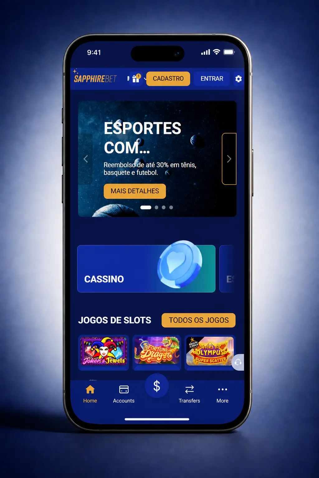 Passo a passo para fazer login na SapphireBet com e-mail, senha e autenticação 2FA