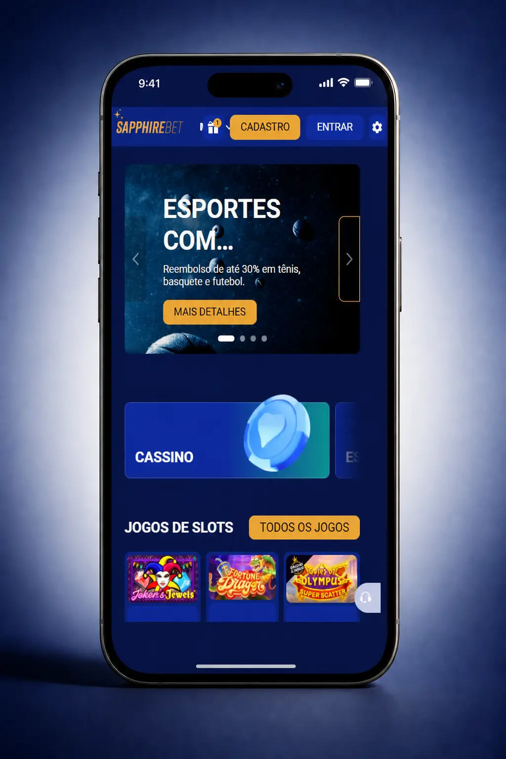 Passo a passo para fazer login na SapphireBet com e-mail, senha e autenticação 2FA