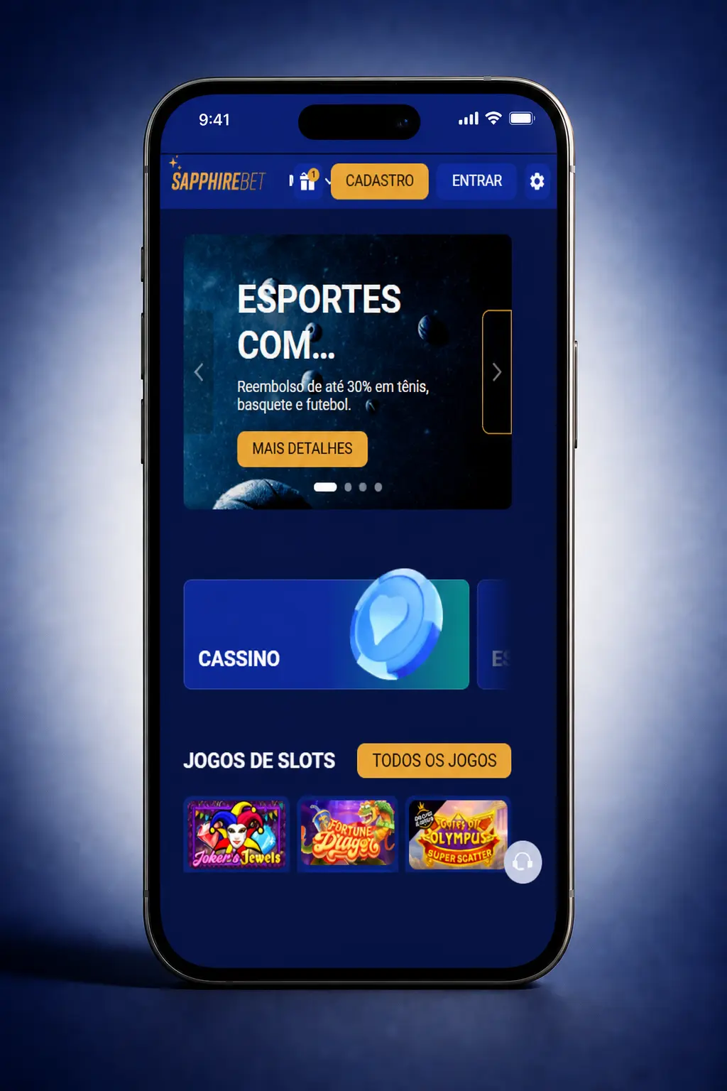 Passo a passo para fazer login na SapphireBet com e-mail, senha e autenticação 2FA