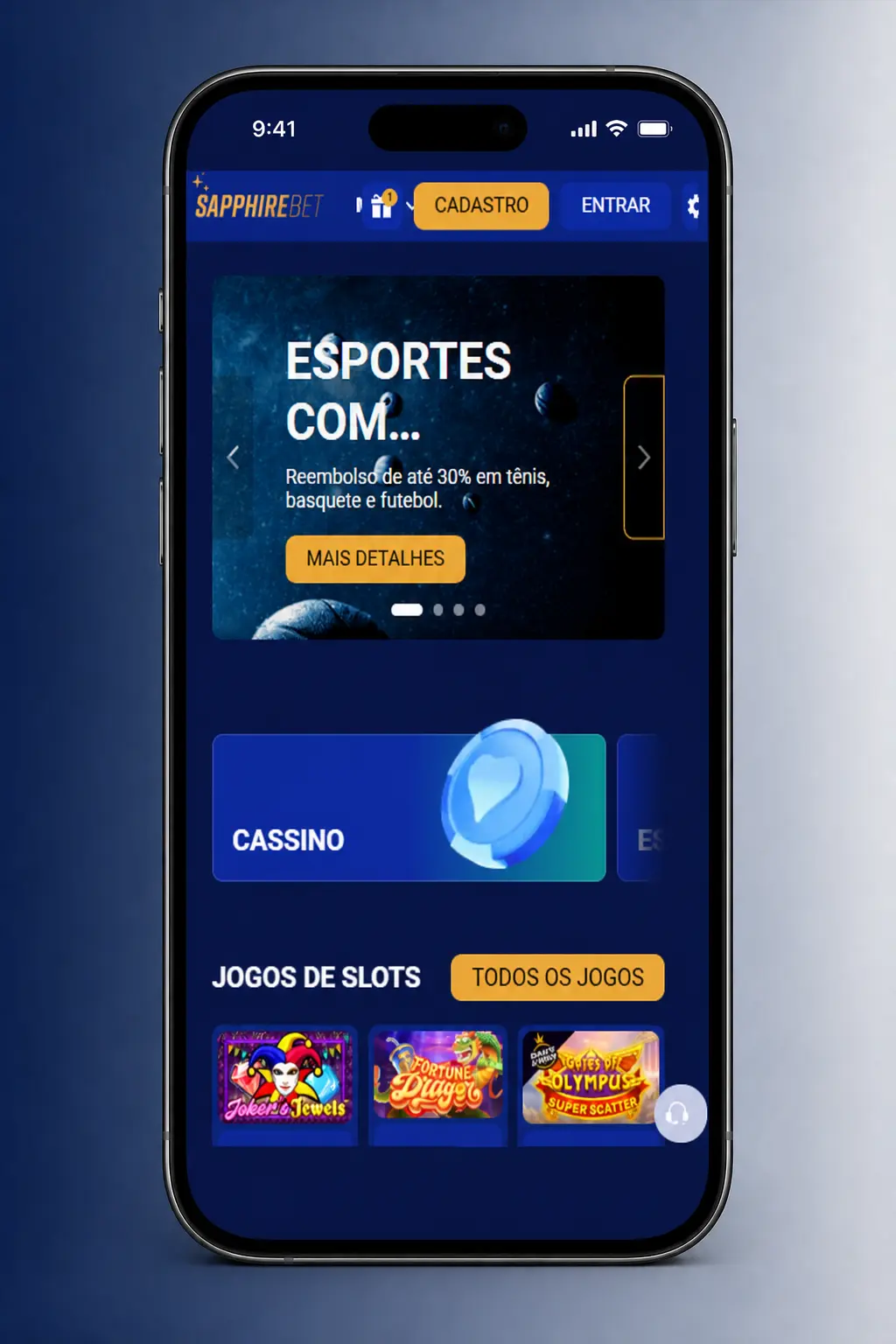 Passo a passo para resgatar o bônus de cadastro na SapphireBet com depósito mínimo de R$30