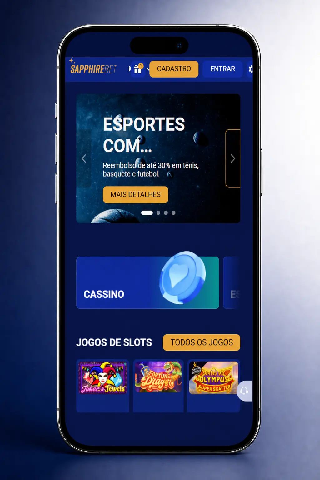 Passo a passo para se cadastrar na SapphireBet com formulário de registro, e-mail e ativação de conta