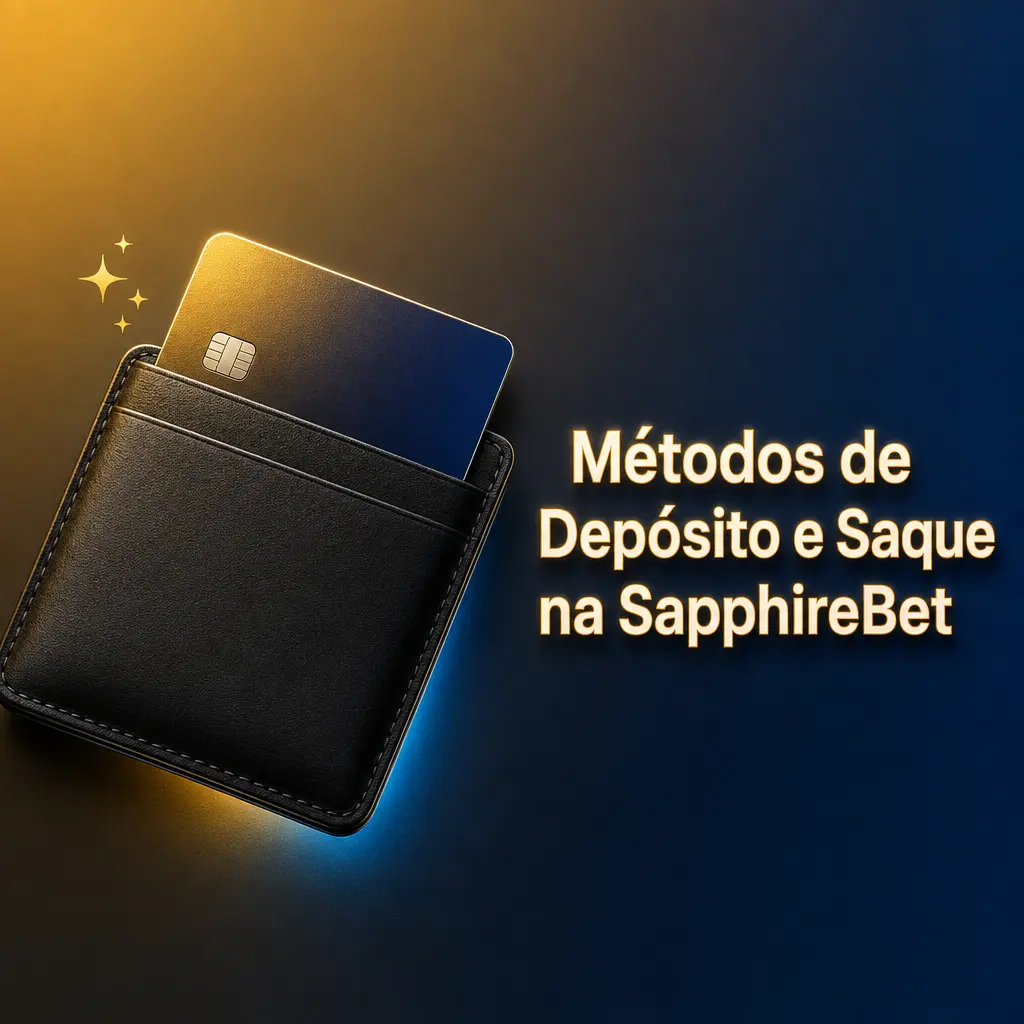 Métodos de depósito e saque na SapphireBet
