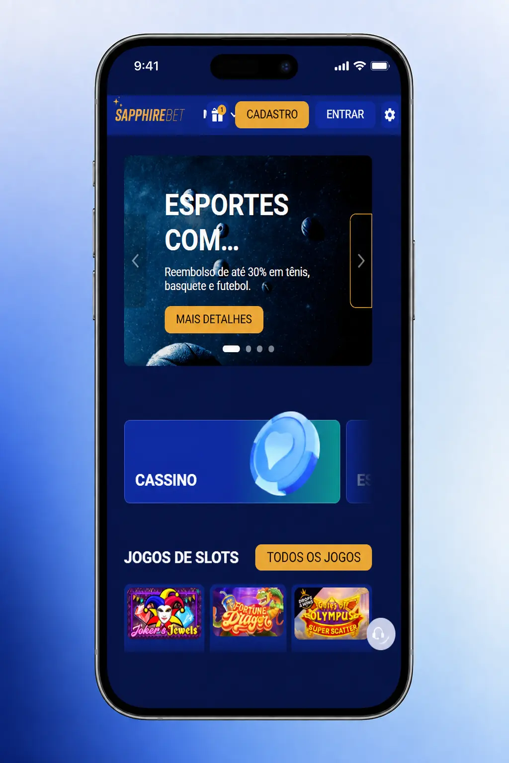 Confirme e entre na SapphireBet