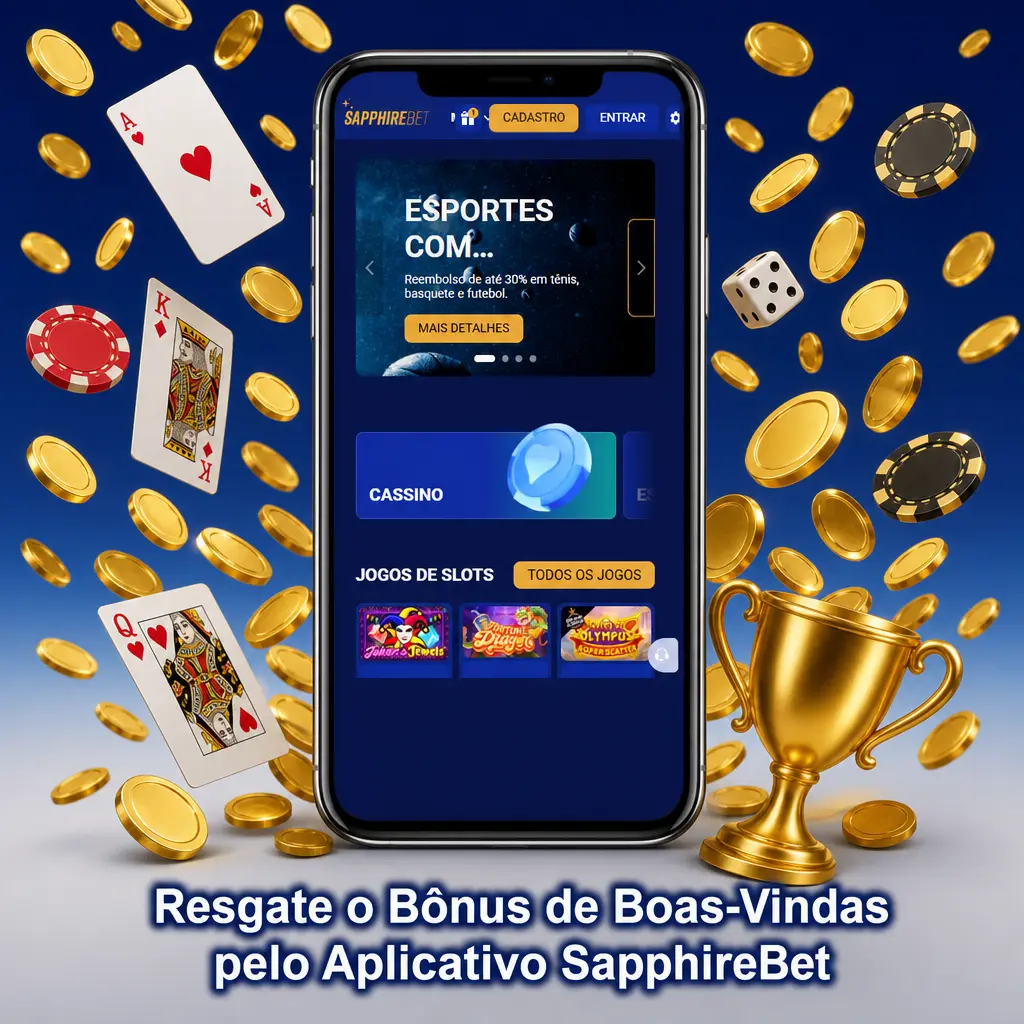 Resgate o Bônus de Boas-Vindas pelo Aplicativo SapphireBet