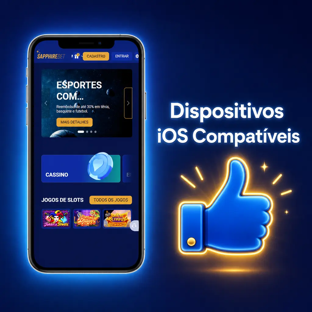 Dispositivos iOS compatíveis com o app SapphireBet