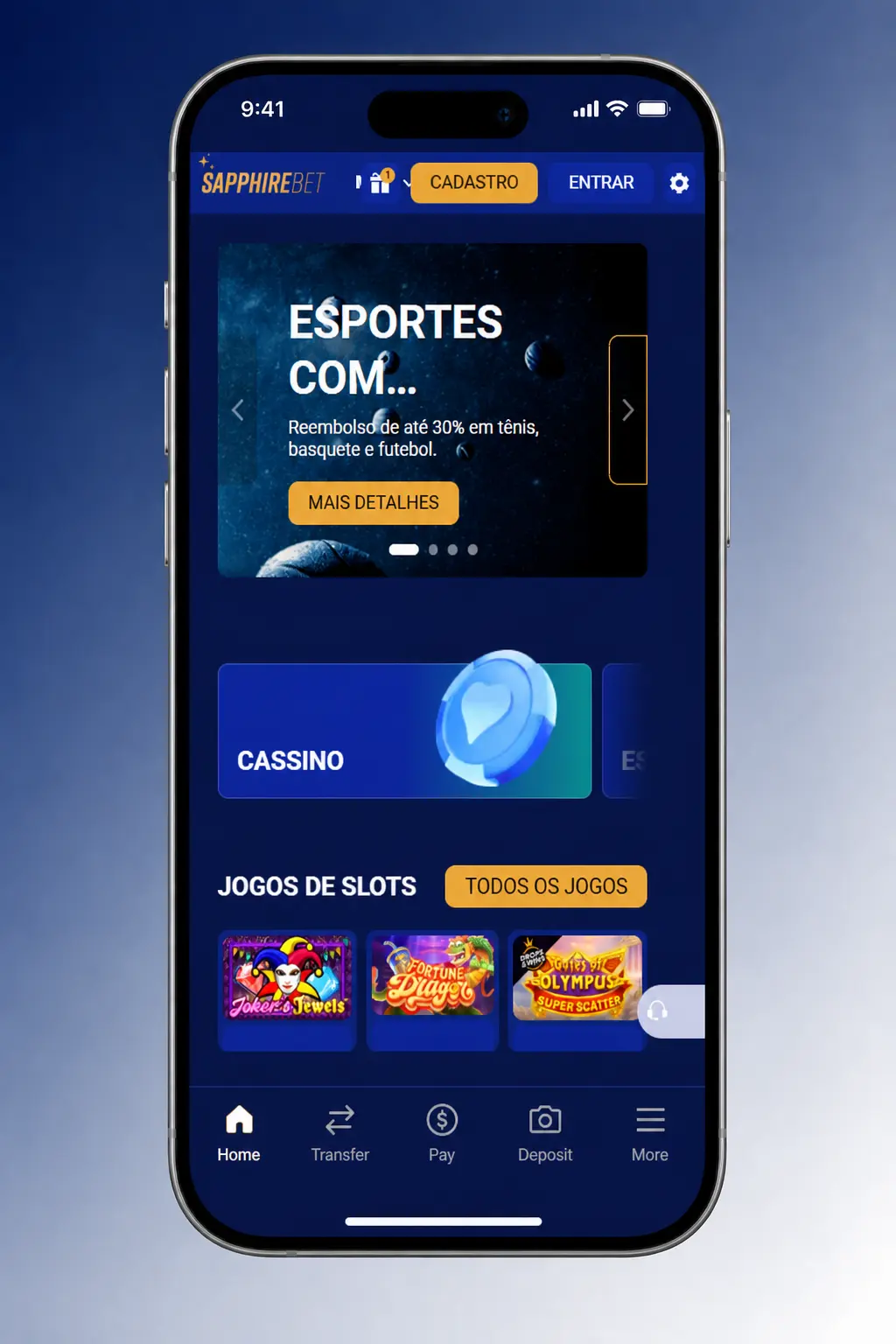 Confirme a aposta na SapphireBet