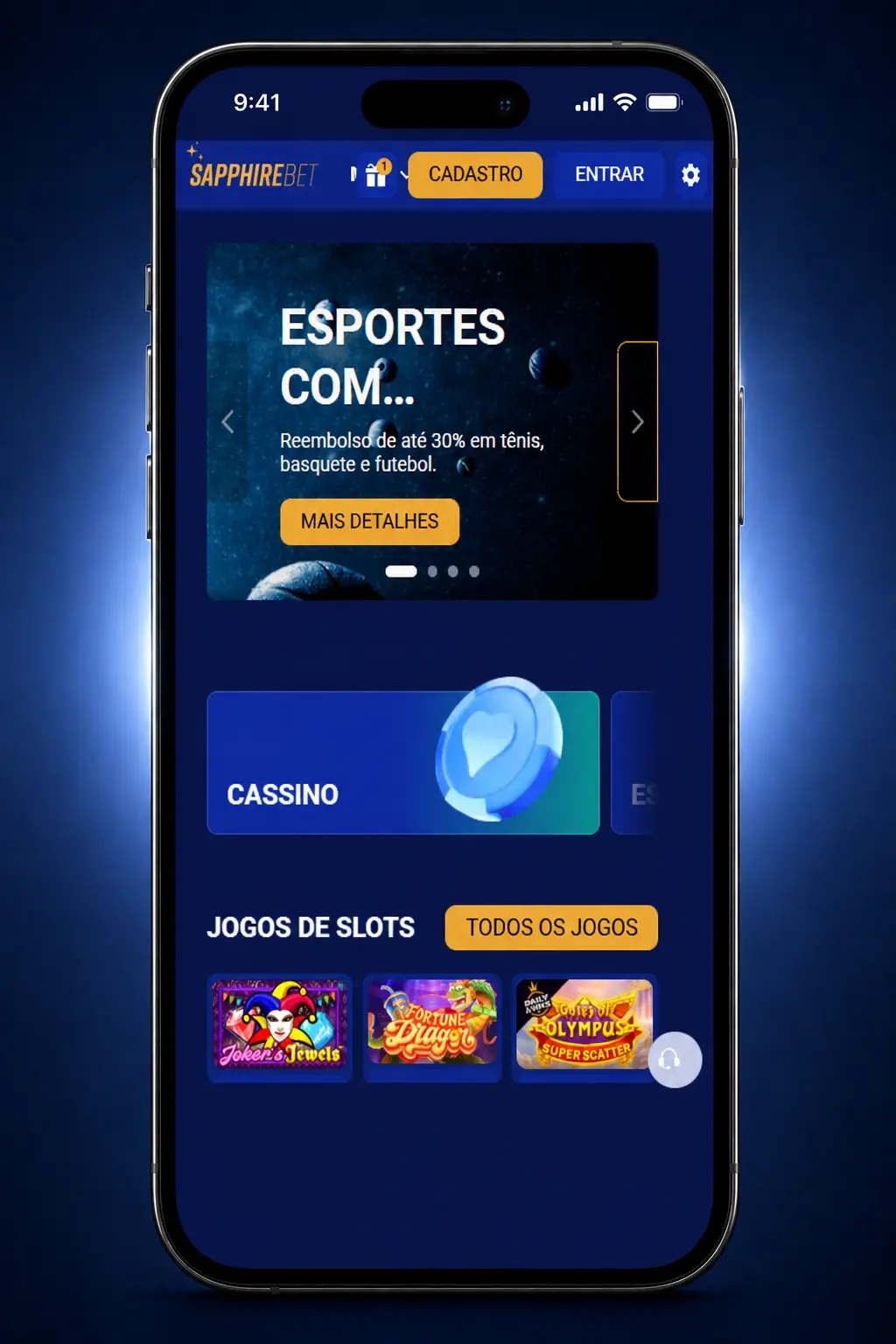 Acesse a plataforma SapphireBet