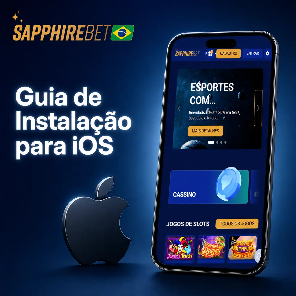 Guia de Instalação do Aplicativo SapphireBet para iOS via PWA