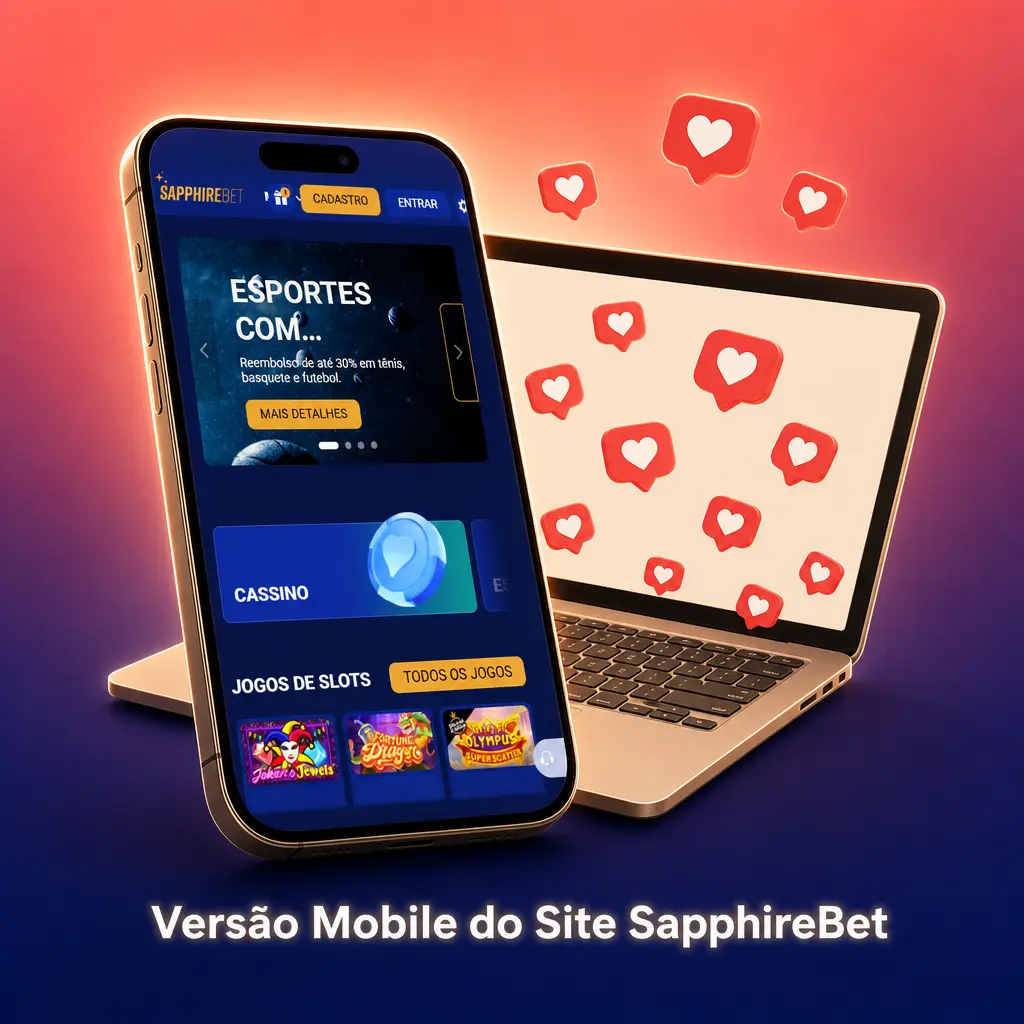 Versão Mobile do Site SapphireBet